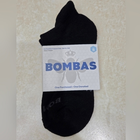 Bombas Ankle Socks Small 6 Pair Womens Honeycomb Black/Grey BNWT - Picture 8 of 14